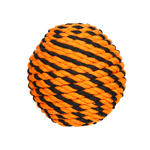 Мяч Броник большой Doglike (оранжевый-черный), d=12 см фото 2