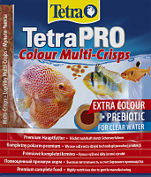 Корм Tetra TetraPRO Colour Multi-Crisps 12 г, чипсы премиум для усиления окраски всех видов тропических рыб