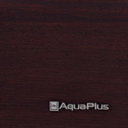 Аквариум AquaPlus LUX Ф115 махагон (81х36х49 см) стекло 6 мм, фигурный, 98 л., с лампами Т8 2х18Вт, аквар. коврик фото 3