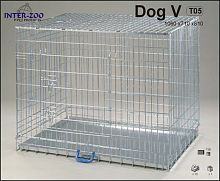 Клетка InterZoo T-05 Dog 5 ZINC (1060х710х810 мм), для собак, прут цинк