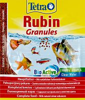 Корм Tetra Rubin Granules 15г. (сашет), гранулы для всех видов рыб, для усиления окраса рыб 