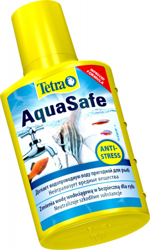 Средство для воды Tetra AquaSafe 50 мл, делает водопроводную воду безопасной для рыб фото 2