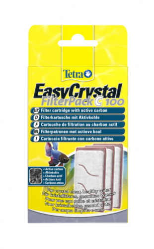 
Комплект сменных картриджей Tetra EasyCrystal Filterpack C 100 с углем для фильтра EasyCrystal 100 (3 шт.) подходит для аквариумов Cascade Globe, Tetra Duo WaterFall Globe фото 2