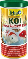 Корм для карпов Кои Tetra Pond Koi Colour & Growth Sticks 1 л, палочки для прудовых рыб от 15 см