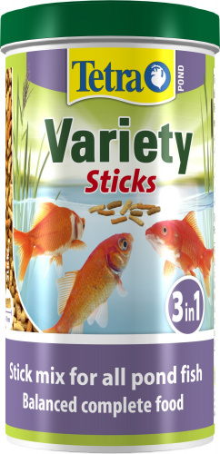 Корм Tetra Pond Variety Sticks 1 л, смесь из 3-х видов палочек для всех видов прудовых рыб фото 3