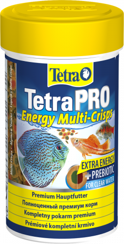 Корм Tetra TetraPRO Energy Multi-Crisps 100 мл, чипсы премиум для всех видов тропических рыб, энергетические