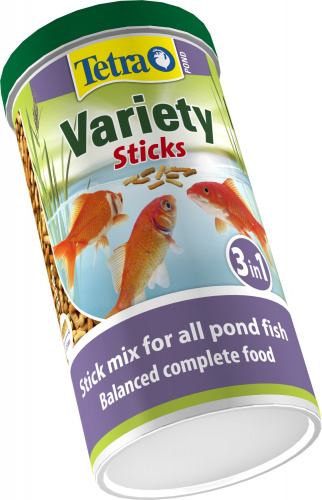 Корм Tetra Pond Variety Sticks 1 л, смесь из 3-х видов палочек для всех видов прудовых рыб фото 2