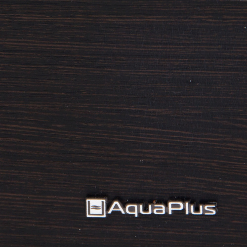 Аквариум AquaPlus LUX Ф105 венге (71х36х56 см) стекло 6 мм, фигурный, 99 л., с лампами Т8 2х18 Вт, аквар. коврик фото 3