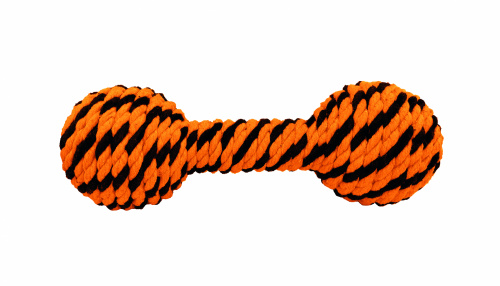 Гантель Doglike Броник малая (оранжевый-черный), 23х7,5 см