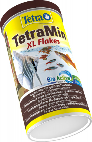 Корм Tetra TetraMin Flakes XL 1000 мл, хлопья для всех видов крупных рыб фото 2