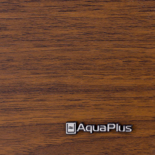 Аквариум AquaPlus LUX LED Ф170 орех (101х41х56 см) стекло 6/8 мм, фигурный, 161 л., со светодиодным модулем AQUAEL LEDDY TUBE Retro Fit Sunny 1х17 W / 928 мм, аквар. коврик фото 4