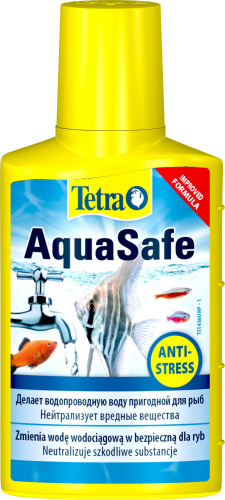 Средство для воды Tetra AquaSafe 50 мл, делает водопроводную воду безопасной для рыб