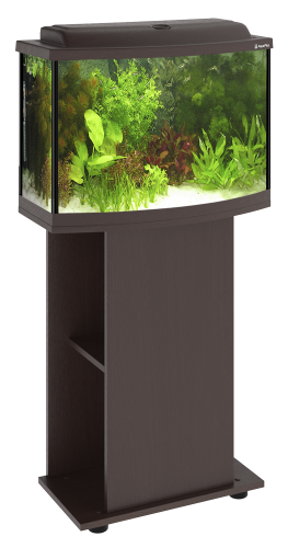 Аквариум AquaPlus STD Ф70 венге (61х32х45 см) стекло 5 мм, фигурный, 59 л., со светильником 1х15Вт. фото 6