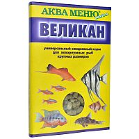 Корм ежедневный АКВА МЕНЮ Великан 35 г, для крупных аквариумных рыб (10-12см)
