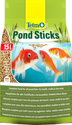 Корм Tetra Pond Sticks 15 л, палочки для всех видов прудовых рыб фото 2