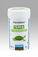Корм основной AQUAMENU Терра 100 мл, плавающие гранулы для водных черепах