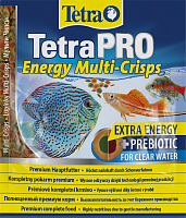 Корм Tetra TetraPRO Energy Multi-Crisps  12 г (сашет), чипсы премиум для всех видов тропических рыб, энергетические