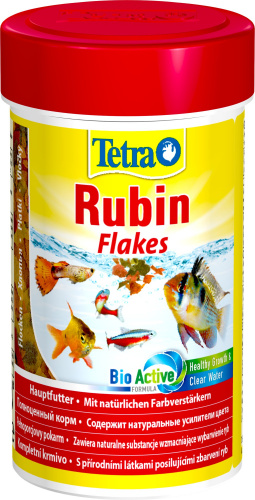 Корм Tetra Rubin Flakes 100 мл, хлопья для усиления окраса рыб 