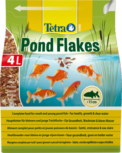 Корм для прудовых рыб Tetra Pond Flakes 4 л, хлопья  фото 3