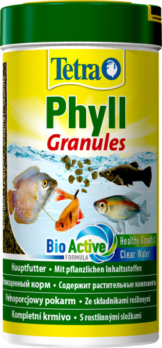 Корм Tetra Phyll Granules 250 мл, гранулы для всех видов травоядных рыб фото 3