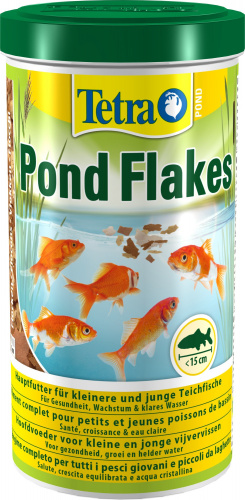 Корм для прудовых рыб Tetra Pond Flakes 1л, хлопья