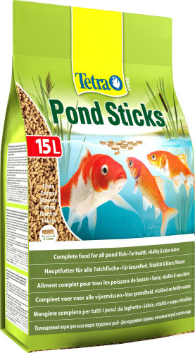 Корм Tetra Pond Sticks 15 л, палочки для всех видов прудовых рыб