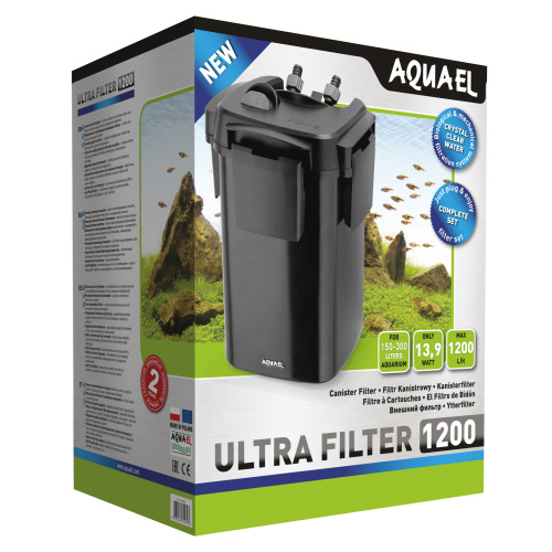 Внешний фильтр AQUAEL ULTRA FILTER 1200 для аквариума 150 - 300 л (1200 л/ч, 13.9 Вт)