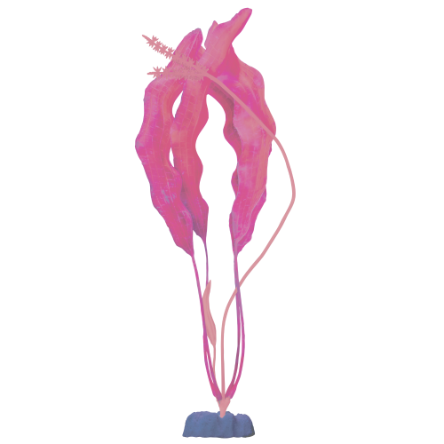 Растение флуоресцирующее GloFish XL 40 см розовое (меняет цвет в УФ-свете) фото 2
