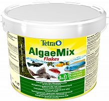 Корм Tetra Algae Mix Flakes 10 л, хлопья 3в1 для всех видов травоядных рыб (со специальной смесью из водорослей)