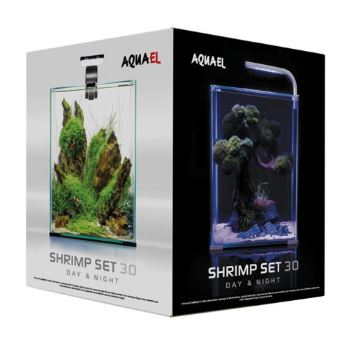 Детальная картинка Aквариум AQUAEL SHRIMP SET DAY&NIGHT 30 белый (30 л), с оборудованием фото 2