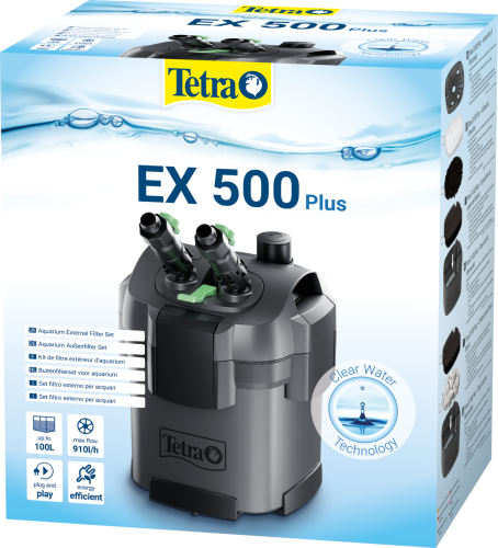 Детальная картинка Внешний фильтр Tetra EX 500 Plus, для аквариумов до 100 литров
