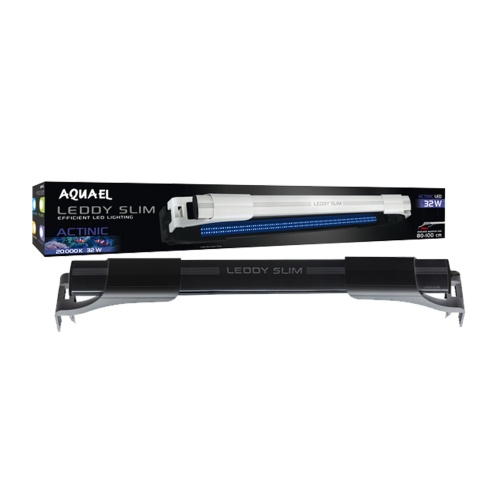 Детальная картинка Cветильник светодиодный AQUAEL LEDDY SLIM  ACTINIC 32 Вт черный, для аквариума длиной 80-100 см фото 8