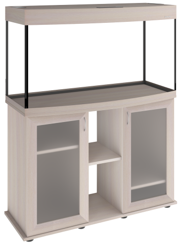 Детальная картинка Аквариум AquaPlus LUX LED Ф170 выбеленный дуб (101х41х56 см) стекло 6/8 мм, фигурный, 161 л., со светодиодным модулем AQUAEL LEDDY TUBE Retro Fit Sunny 1х17 W / 928 мм, аквар. коврик фото 7