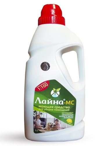Детальная картинка Лайна для животных 1 л мимоза (концентрат), для уборки и дезинфекции 