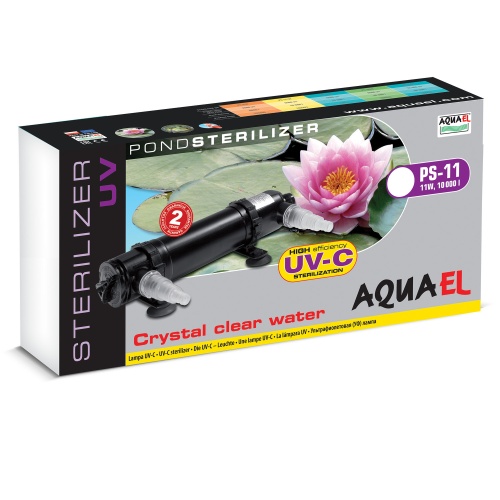 Детальная картинка Стерилизатор AQUAEL STERILIZER UV PS 11W для пруда до 10 m³ (13 Вт)