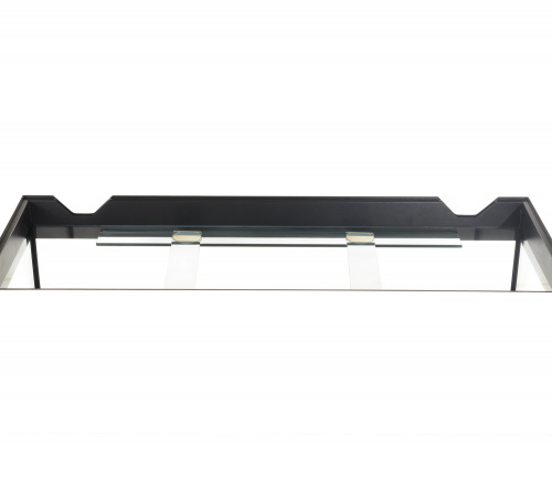 Аквариум AquaPlus LUX П150 черный (91х36х56 см) стекло 6мм, 141 л., прямоугольный, с лампами Т8 2х25 Вт, аквар. коврик фото 2