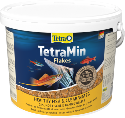 Детальная картинка Корм Tetra TetraMin Flakes 10 л, хлопья для всех видов рыб фото 2