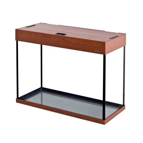 Детальная картинка Аквариум  AquaPlus LUX LED П100 итальянский орех (71х31х56 см) стекло 6 мм,  прямоугольный, 92 л., аквар. коврик