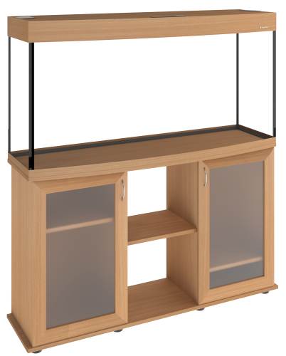 Детальная картинка Аквариум AquaPlus LUX LED Ф245 бук (121х41х61 см) стекло 8 мм, фигурный, 213 л., аквар. коврик фото 7