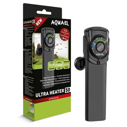 Детальная картинка Нагреватель AQUAEL ULTRA HEATER 50 Вт для аквариума 15 - 50 л (пластиковый, регулируемый)
 фото 3