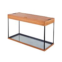 Картинка анонса Аквариум AquaPlus LUX LED П150 ольха (91х36х56 см) стекло 6мм, прямоугольный,141 л., аквариумный коврик