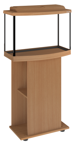 Детальная картинка Аквариум AquaPlus STD Ф70 бук (61х32х45 см) стекло 5 мм, фигурный, 59 л., со светильником 1х15Вт. фото 6