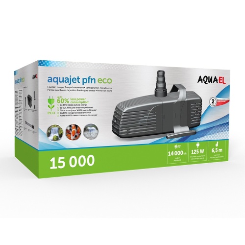 Детальная картинка Насос фонтанный AQUAEL AQUAJET PFN ECO 15000 (14000 л/ч, 125 Вт, h = 6.5 м) без регулятора производительности