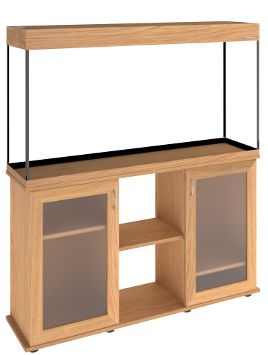 Детальная картинка Аквариум AquaPlus LUX П264 дуб (121х41х61 см) стекло 8 мм, прямоугольный, 237 л., с лампами Т8 2х38 Вт, аквар. коврик фото 8