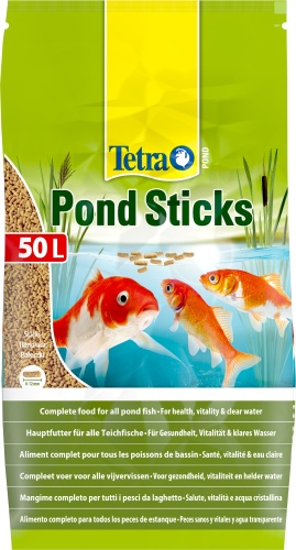 Детальная картинка Корм Tetra Pond Sticks 50 л, палочки для всех видов прудовых рыб