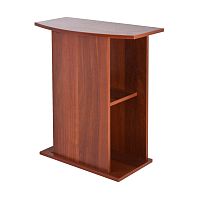 Картинка анонса Подставка AquaPlus фигурная 60 (61х32/24х72 см) без дверки, итальянский орех, в коробке, подходит для модели аквариума STD Ф70