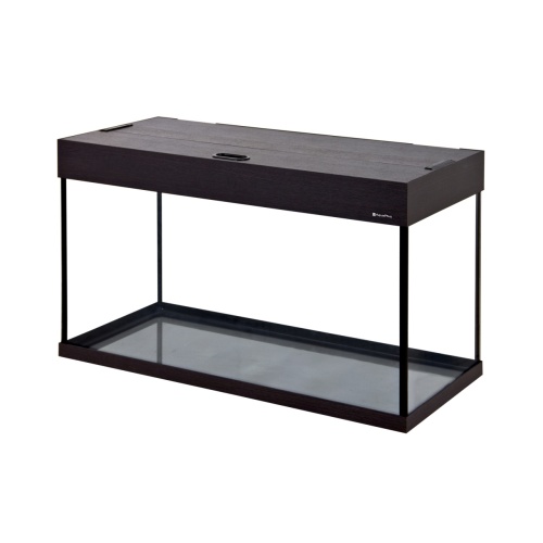 Детальная картинка Аквариум AquaPlus LUX LED П120 венге (81х36х49 см) стекло 6 мм, прямоугольный, 105 л., аквар. коврик