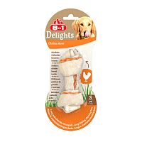 Картинка анонса Косточка 8in1 Delights для собак, с куриным мясом в жесткой говяжьей коже, S (11 см), 1 шт. 35 г