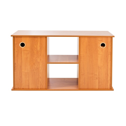 Детальная картинка Подставка AquaPlus 120 (121*41*72) две дверки ДСП, ольха, в коробке, подходит для моделей аквариумов LUX П264, LUX П288 фото 5