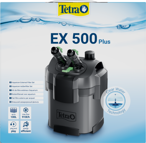 Детальная картинка Внешний фильтр Tetra EX 500 Plus, для аквариумов до 100 литров фото 2